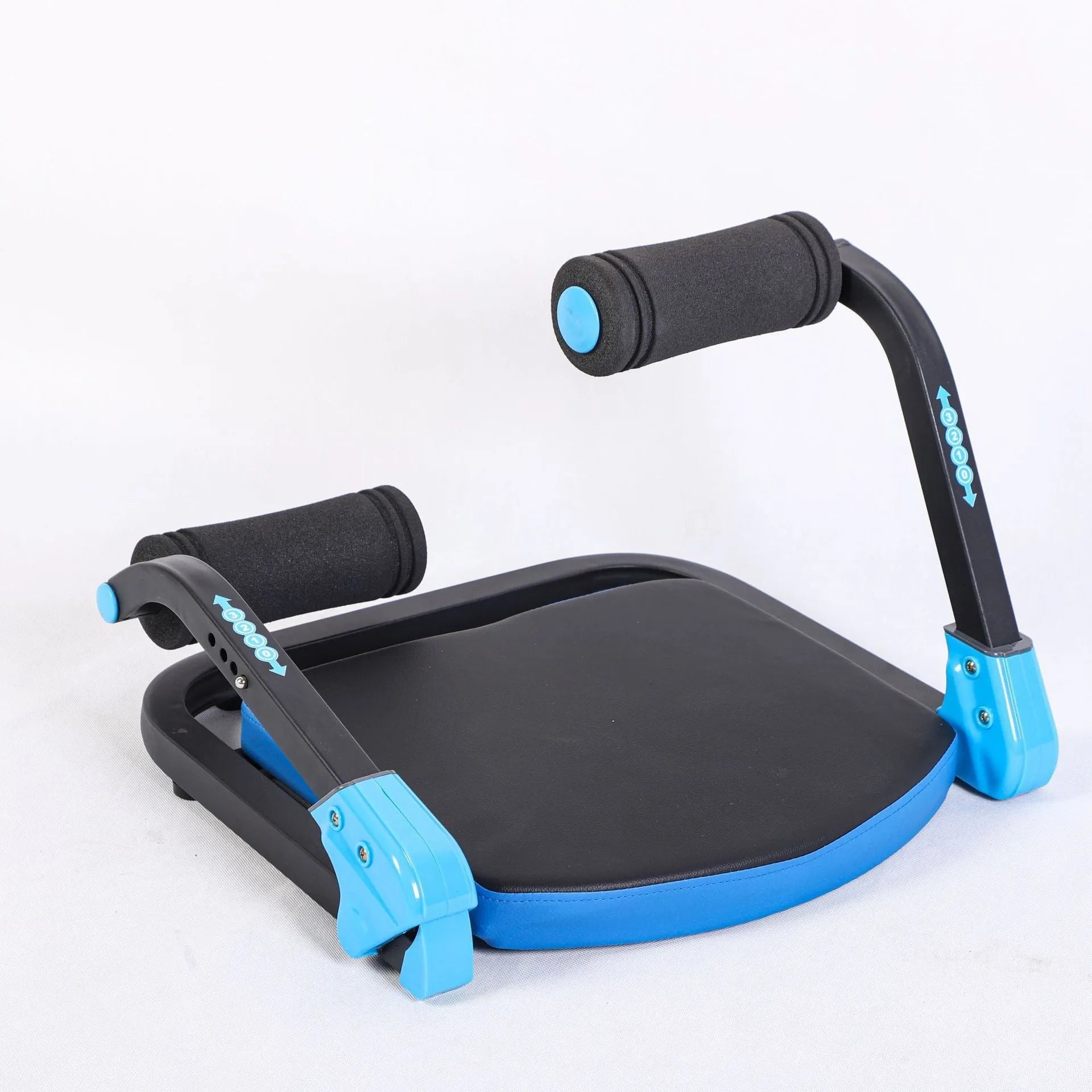 Mini multifunctional abdominal device in red or sky blue for home, office and outdoor fitness training