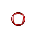 Carbon fibre steering wheel decorative sticker in black and red colour options