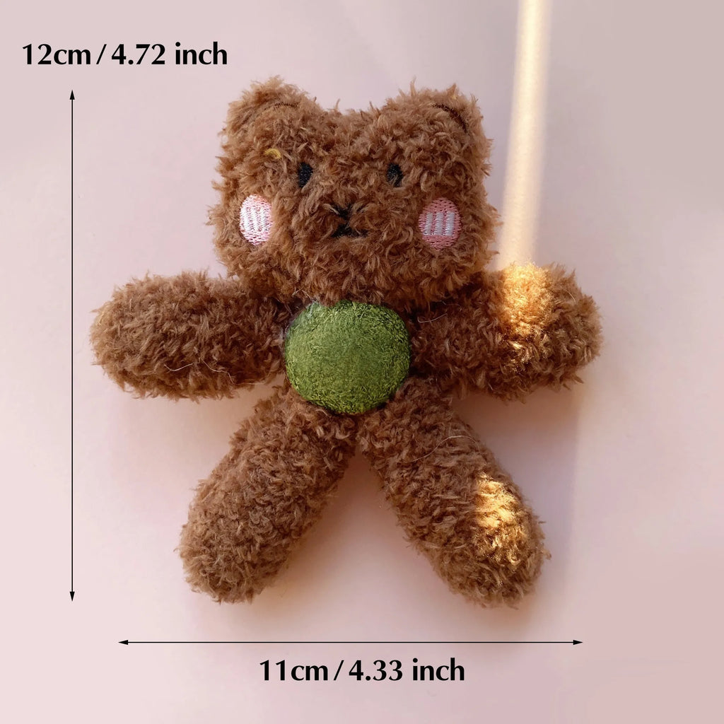 Edible catnip ball chewing toy for kittens in animal designs