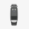 Black and white ultrasonic mosquito repellent bracelet for pregnancy and baby use with USB charging cable