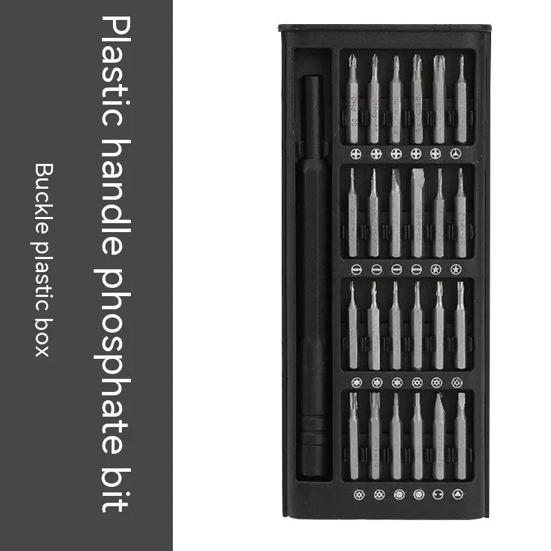 24-in-1 magnetic precision screwdriver set with aluminium and plastic handle options