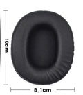 Black soft PU leather replacement ear pads for Sony MDR-1R headphones.
