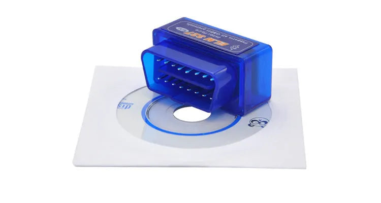 Bluetooth OBD2 scanner diagnostic tool for vehicle fault code reading and engine sensor monitoring