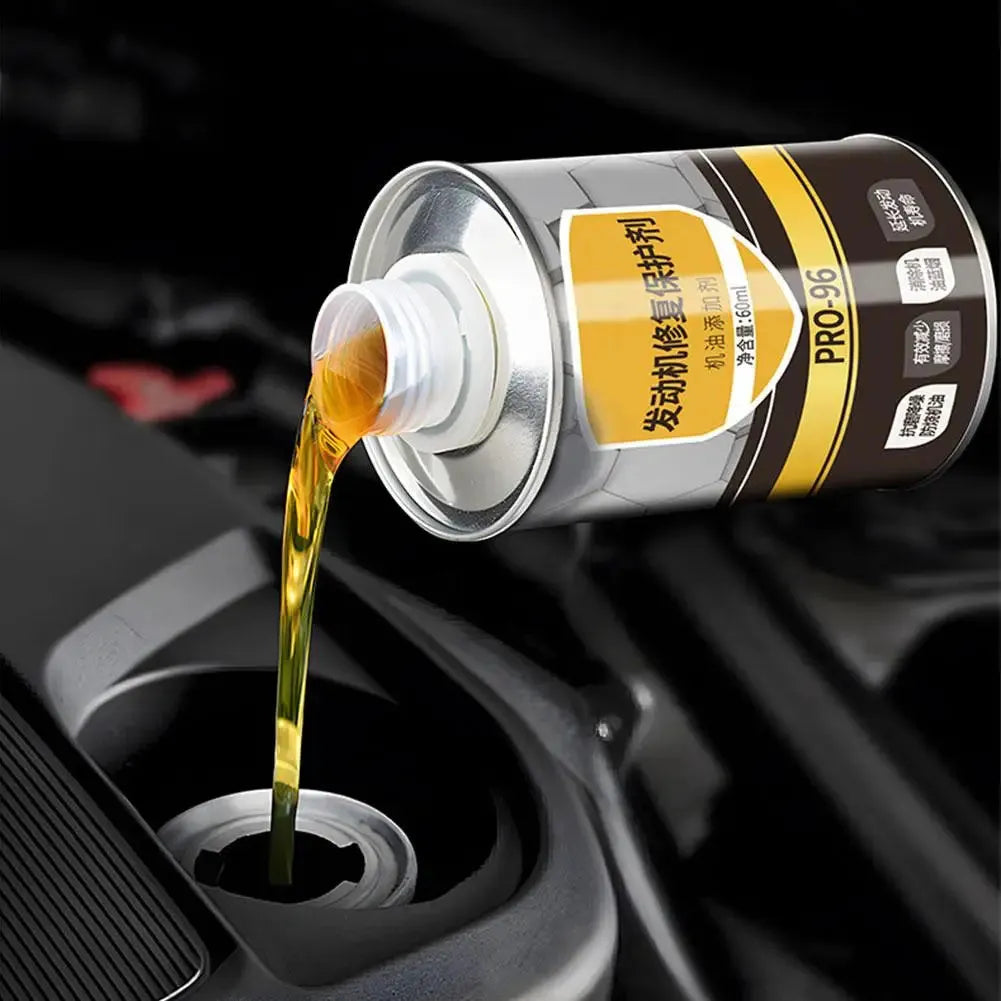 60ml engine oil anti-wear additive in white cover container for automotive maintenance