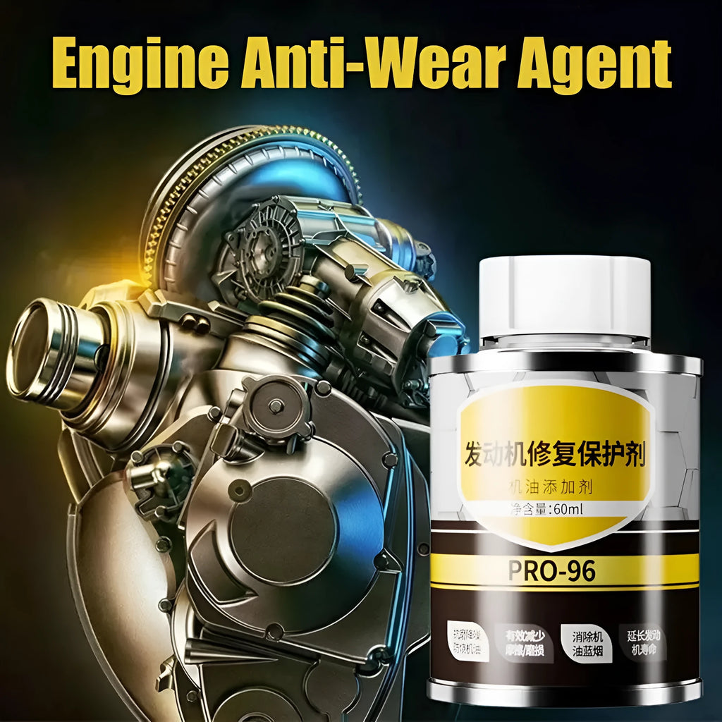 60ml engine oil anti-wear additive in white cover container for automotive maintenance