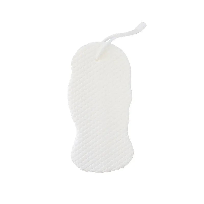 3D fish scale pattern bath sponge in white, grey, pink or light blue colours for gentle body exfoliation