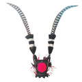 Black crown feather motorcycle helmet decoration with adjustable length options for helmet personalisation