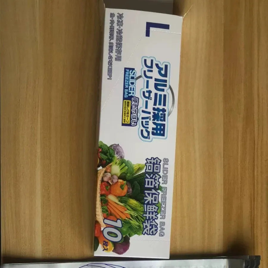 Aluminium foil sealed food storage bag in three sizes with heat resistance from -60 to 100 degrees Celsius