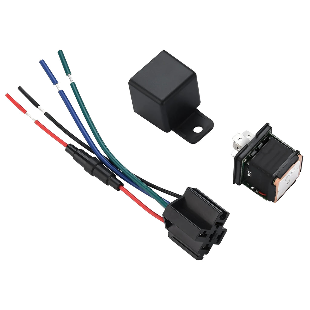 ST-907 GPS vehicle tracker for electric motorcycles with compact black ABS plastic housing