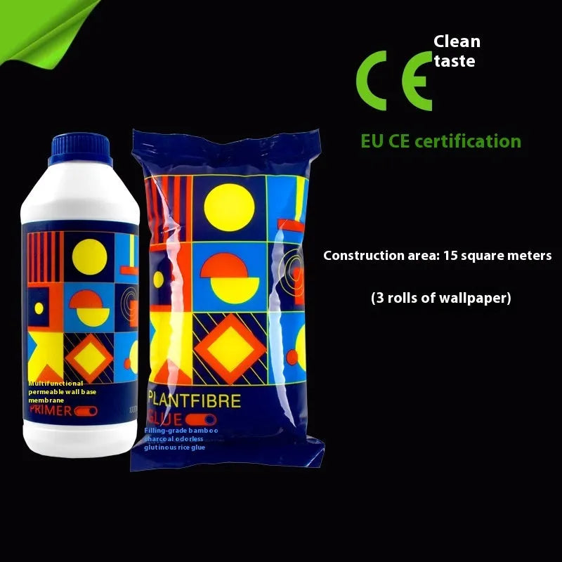 Glutinous rice wallpaper glue 3-roll pack formaldehyde-free environmental protection adhesive