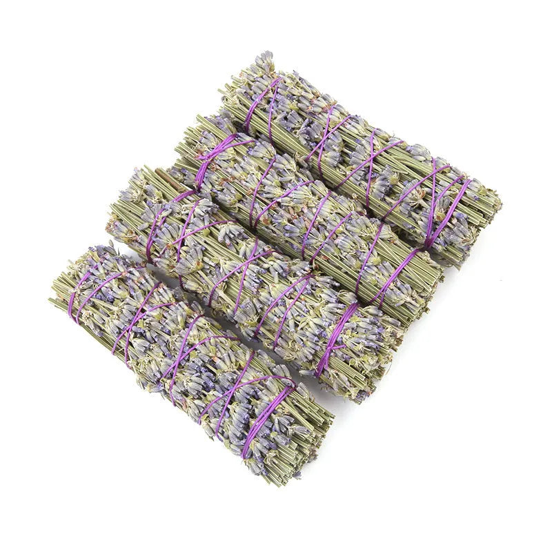 Natural dried flower lavender aromatherapy stick measuring 4 inches for room fragrance