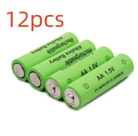 Alkaline rechargeable AA battery with 3000mAh capacity and 1.5V output