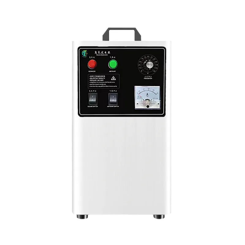 Commercial ozone generator machine for fruit and vegetable treatment with air-cooled system