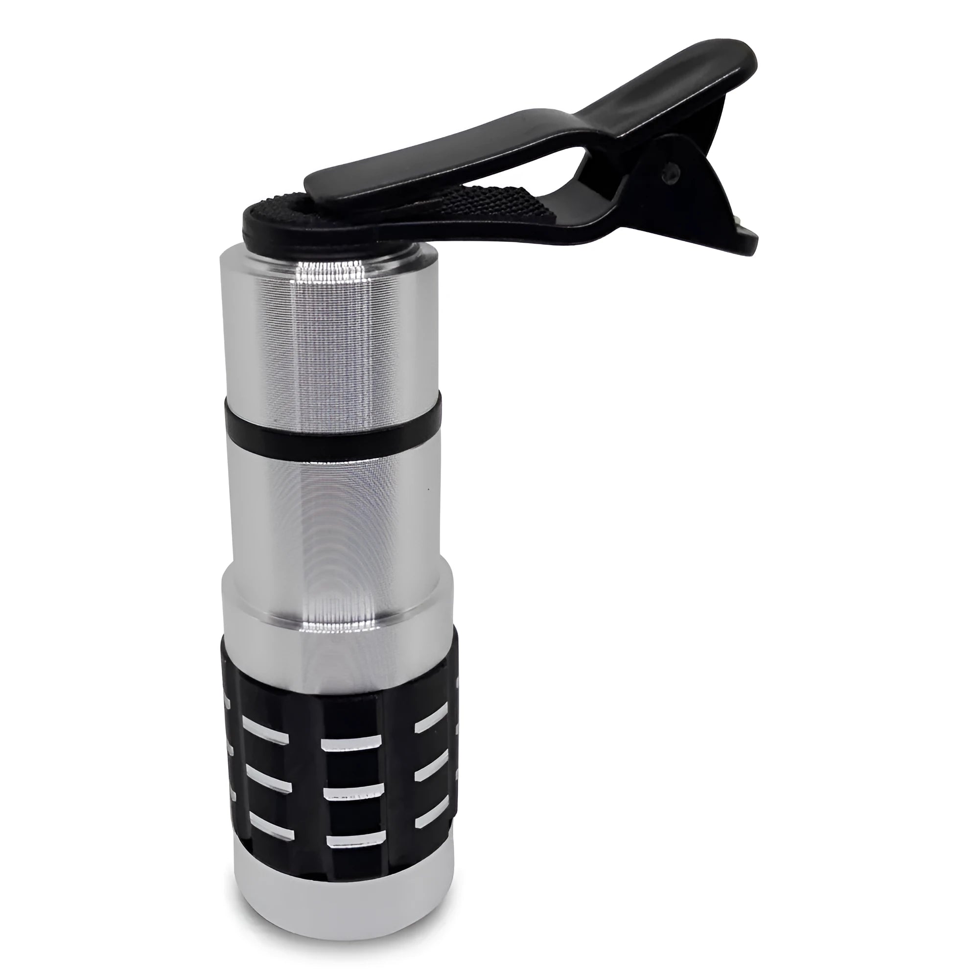 12X magnification telephoto lens with universal clip for mobile phone cameras