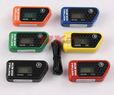 Black waterproof LCD maintenance timer with YSDS model marking for vehicle service intervals
