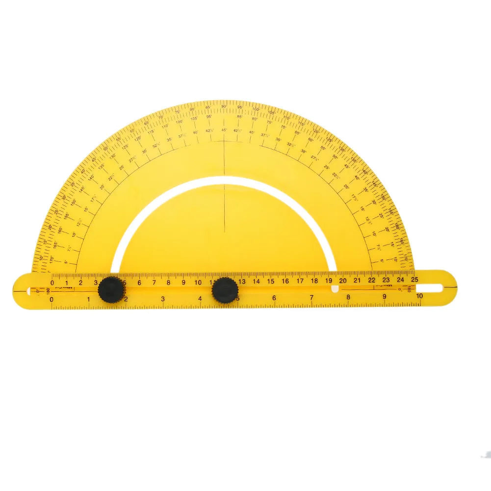 180 degree tool angle instrument measuring arm with scale board for carpentry and construction