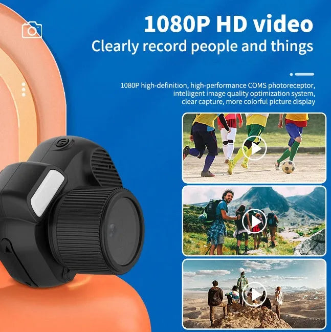 Black Y3000 HD outdoor sports camera with display screen, shown with a memory card.