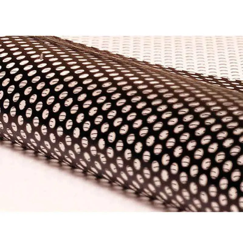 Perforated mesh automotive vinyl colour change film sheet measuring 30 by 106 centimetres.