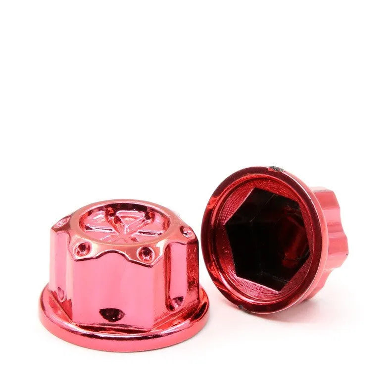 30 ABS plastic motorcycle screw caps in eight colours including black, red, gold, blue, silver, green, orange, purple
