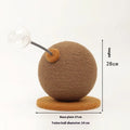Large and small hemp rope cat scratch board with integrated cat grasping ball toy