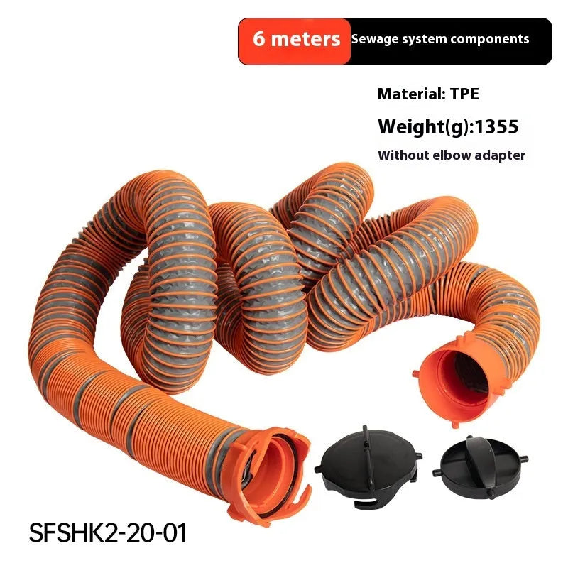 90 degree sewage hose rotary elbow joint connector for campervan caravan waste water drainage system