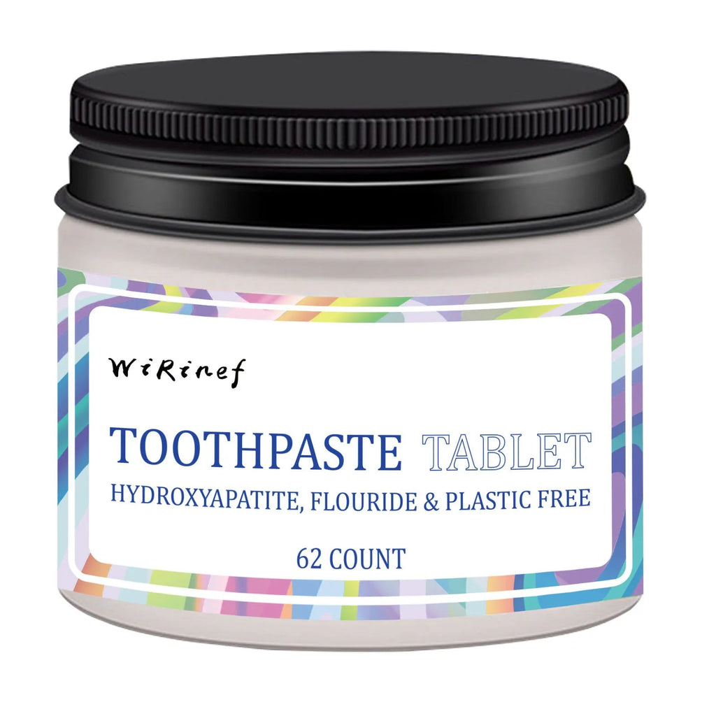 TP19 portable solid toothpaste tablets in pack of 62 pieces for chewing cleaning