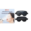 White portable electric eye mask with USB charging cable and atomising mask