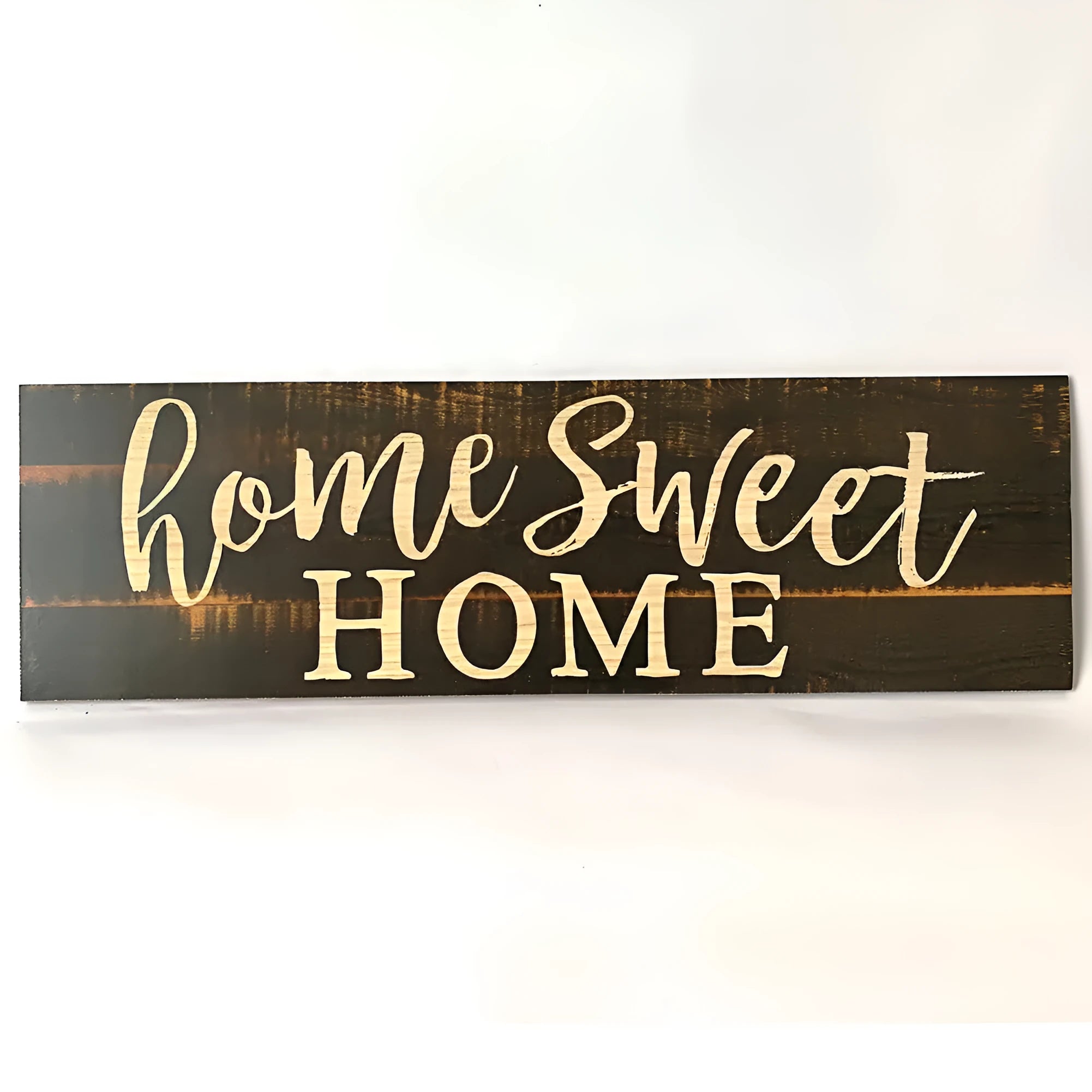 Hand-carved wooden wall hanging ornament, 40cm long, available in black or white colour.