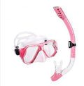 PC frame diving goggles with anti-fog lenses in black, blue, pink or yellow colours with adjustable silicone strap