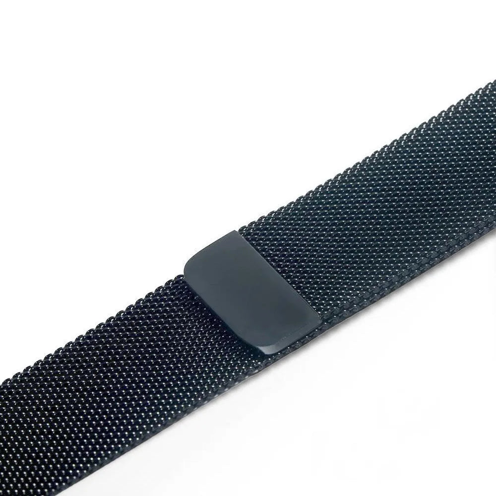 Apple Watch stainless steel mesh strap with magnetic clasp in silver, black, gold and rose gold