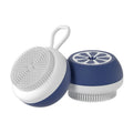 Yellow silicone pet bath brush with 3D massage head and combed hair attachment for dog and cat grooming