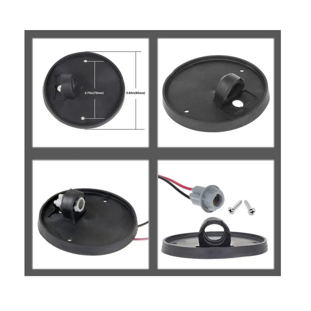 GR-series LED roof cab marker light kit with yellow, clear, and smoked lenses, bases, T10 bulbs, and screws.