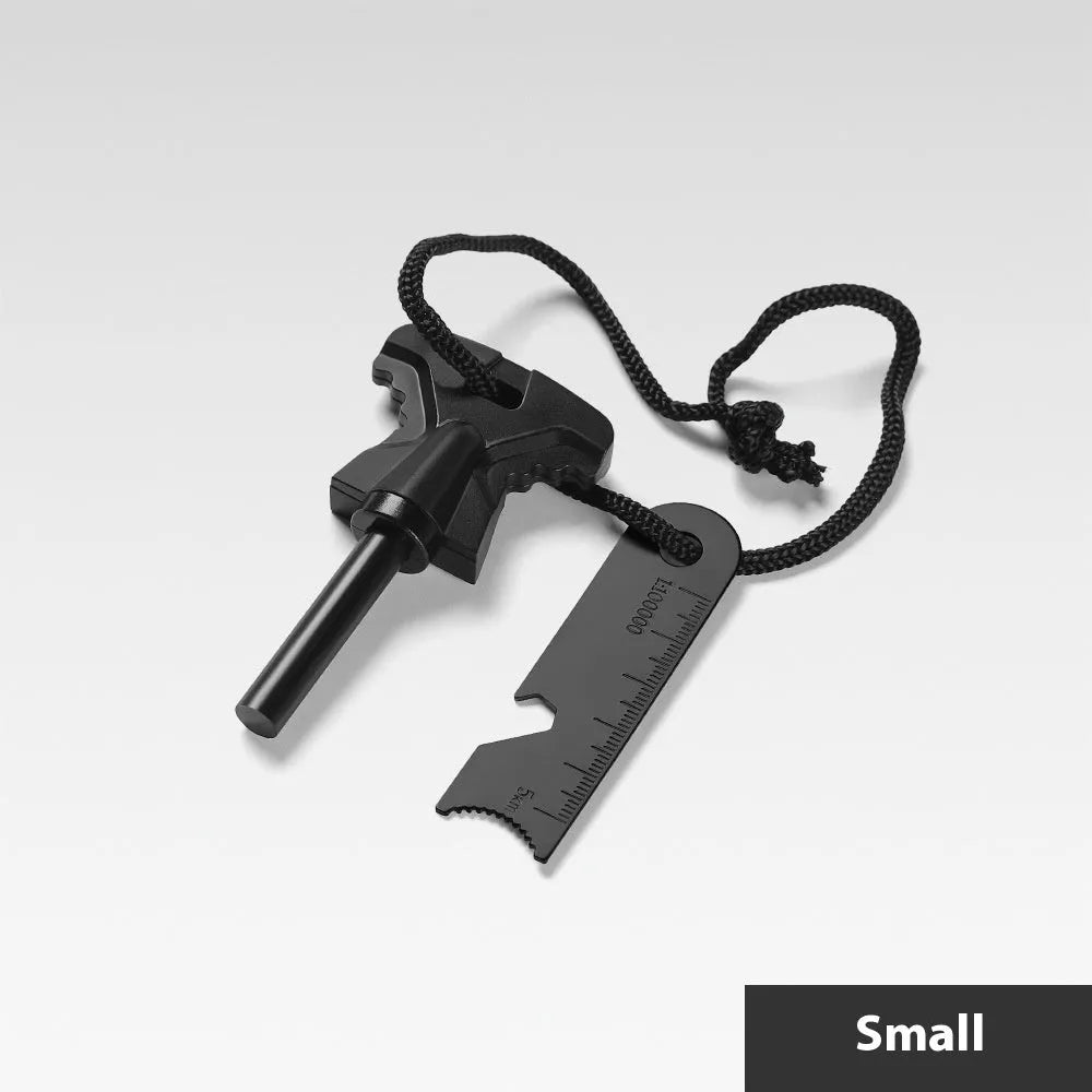 Butterfly-shaped outdoor firestone with stainless steel doctor blade and bottle opener