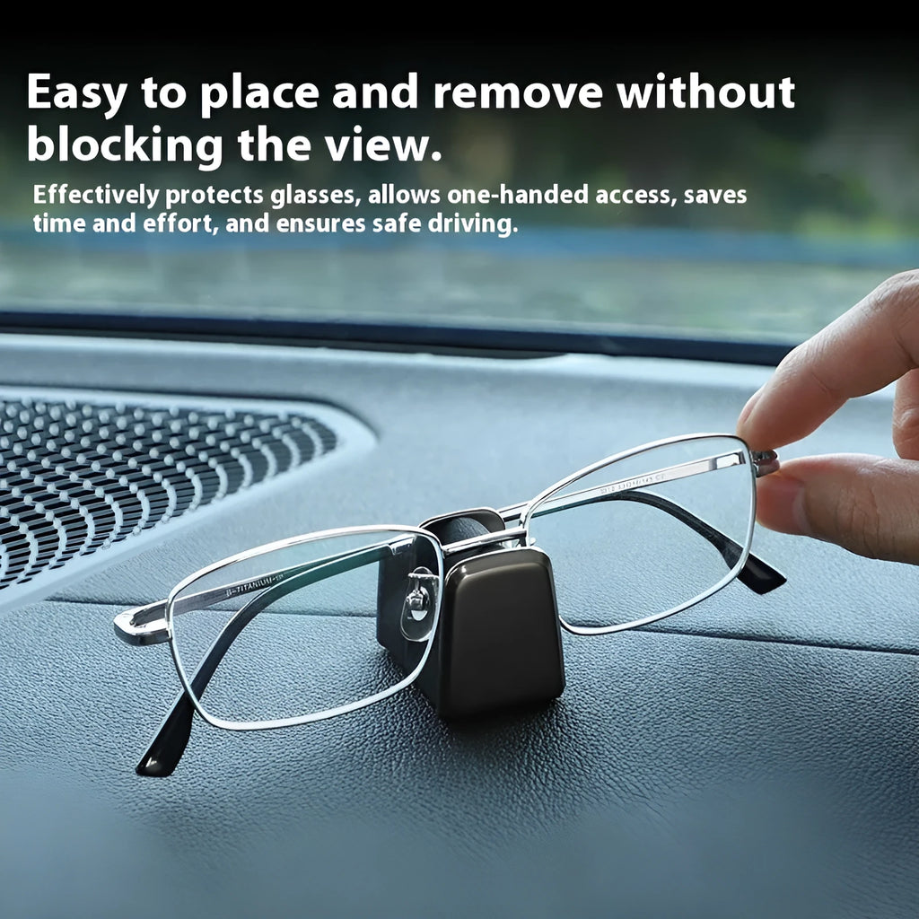 Zinc alloy car dashboard glasses clip nose pad with leather surface in four colour options