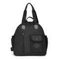 Outdoor lightweight large capacity backpack in nylon with sandwich pockets