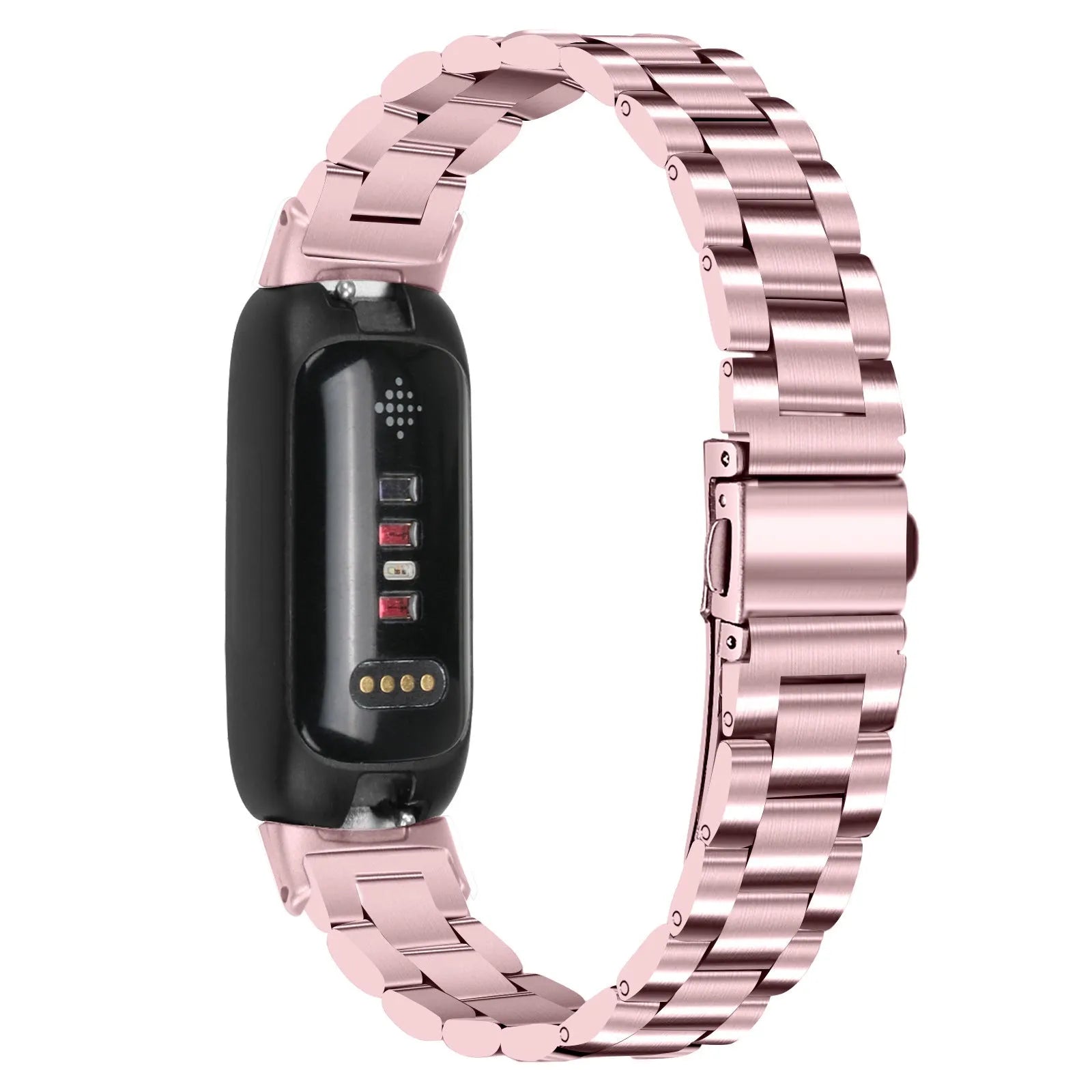 HUAWEI Inspire3 stainless steel magnetic watch strap in silver colour showing 12mm interface and magnetic closure