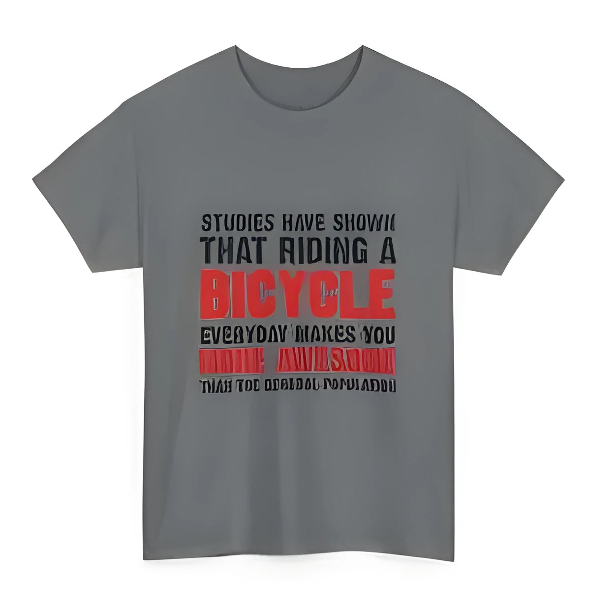 Grey cotton women's short sleeve t-shirt with printed pattern in pullover style