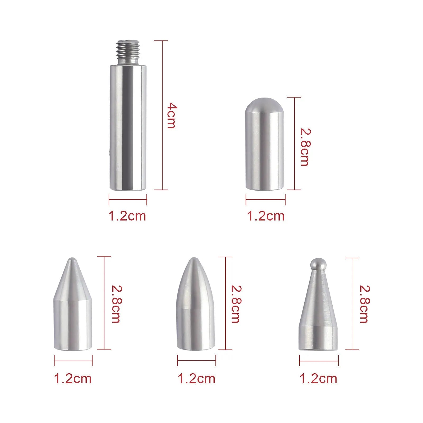Three alloy steel car dent repair crowbars for automotive body panel maintenance