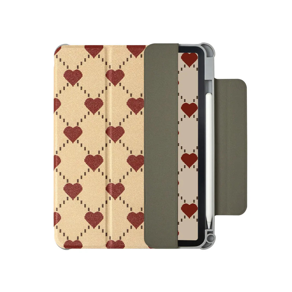 Flat polyurethane magnetic shell case for Apple iPad Air 4 and iPad Air 5 tablet.