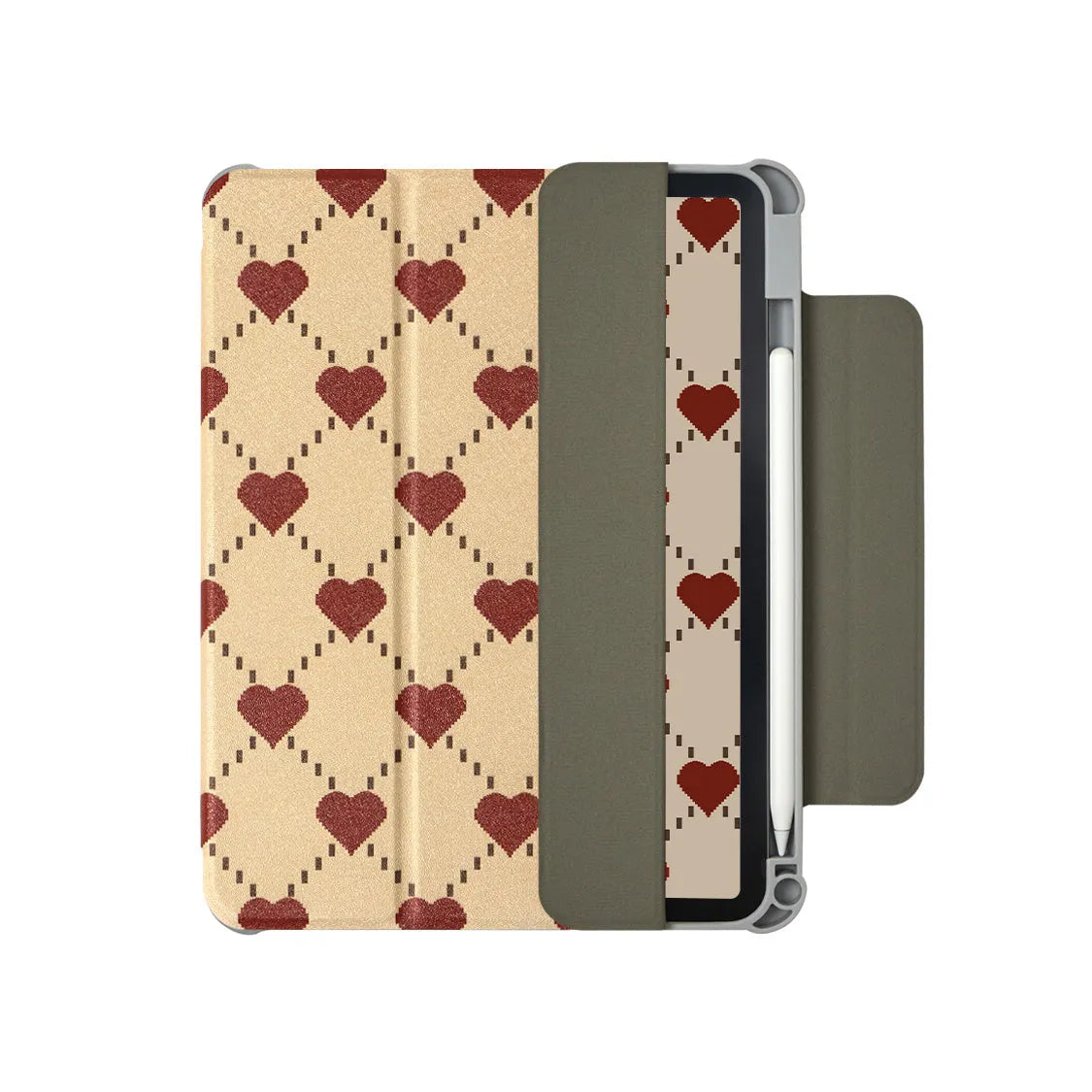 Flat polyurethane magnetic shell case for Apple iPad Air 4 and iPad Air 5 tablet.