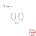 S925 sterling silver twisted string round stud earrings in gold and platinum colour finishes