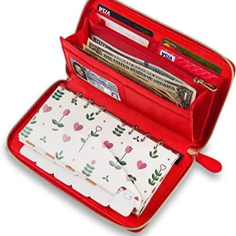 RFID blocking card holder wallet in multiple colours showing card slots and compact design