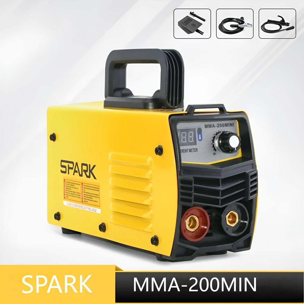 MMA-200MIN small household DC inverter welding machine with welding tongs and accessories