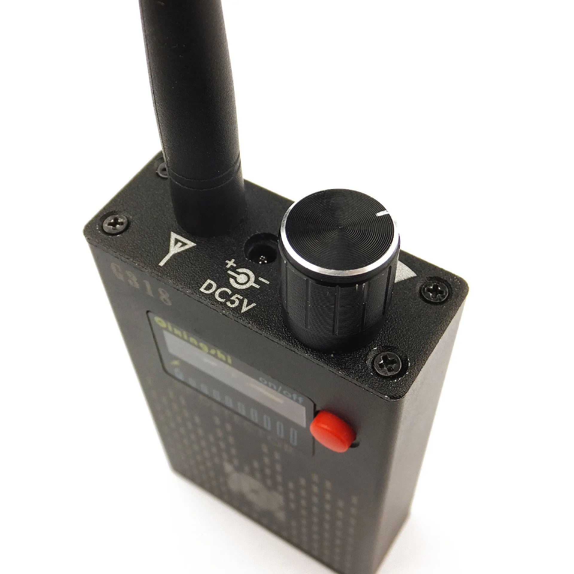 G318 professional anti-theft anti-eavesdropping signal detector showing compact dimensions