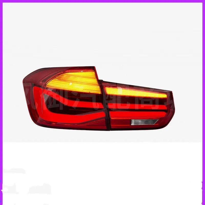 BMW 3 Series red and smoked black LED tail light assembly with streamer indicators