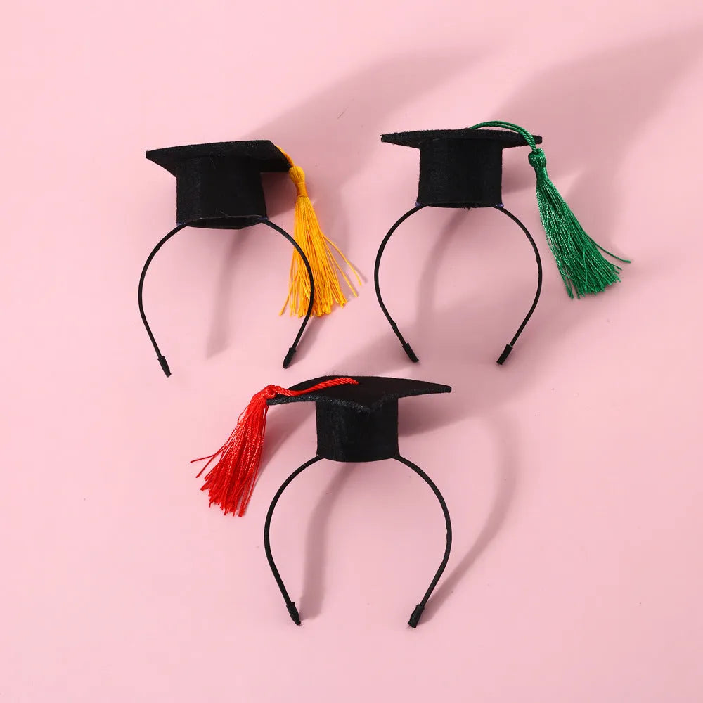 Pet doctor's degree hair band and bow tie costume set for small cats and dogs