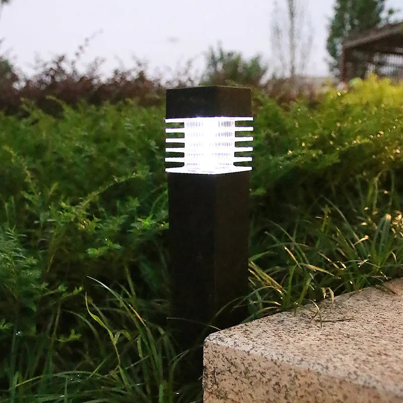 Square solar lawn ground lamp for garden lighting with IP65 waterproof rating