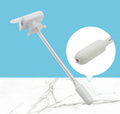 Blue and white electric pumping water device with long straw for beverage transfer