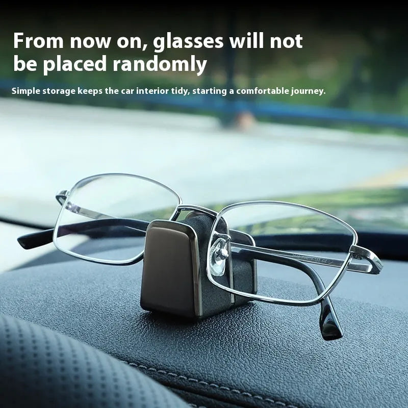 Zinc alloy car dashboard glasses clip nose pad with leather surface in four colour options