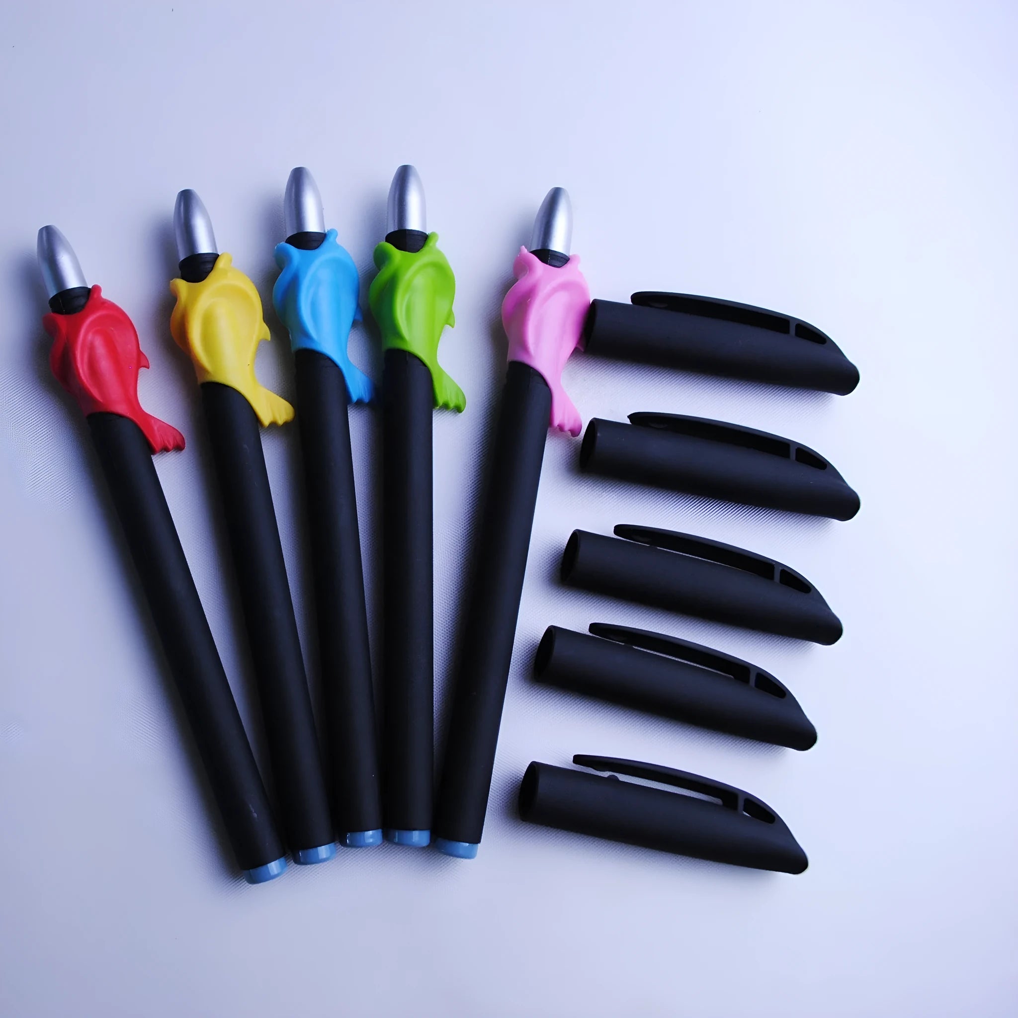 Automatic fading pen core set with 0.5mm tip and blue refills